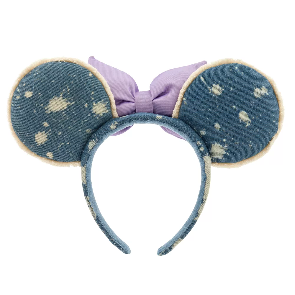 Disneyland Serre-tête à Oreilles De Minnie Lavande En Denim Pour Adultes 3 Disneyland Serre-tête à Oreilles De Minnie Lavande En Denim Pour Adultes – Image 3