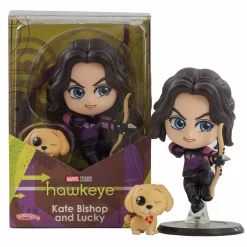 Hot Toys Figurine Cosbaby Kate Bishop à Tête Oscillante Avec Lucky -Disney 461012781330 1