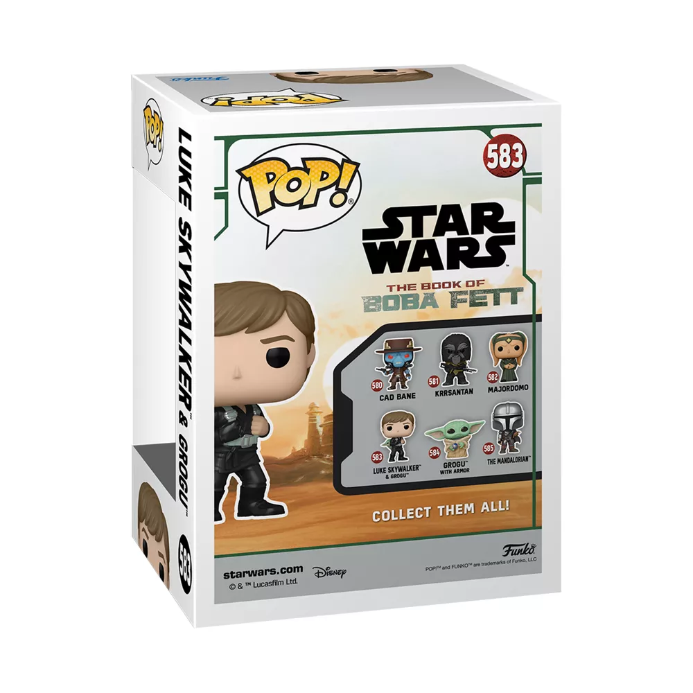 Funko Figurine Luke Skywalker Et Grogu Pop! En Vinyle, Star Wars : Le Livre De Boba Fett 3 Funko Figurine Luke Skywalker Et Grogu Pop! En Vinyle, Star Wars : Le Livre De Boba Fett – Image 3