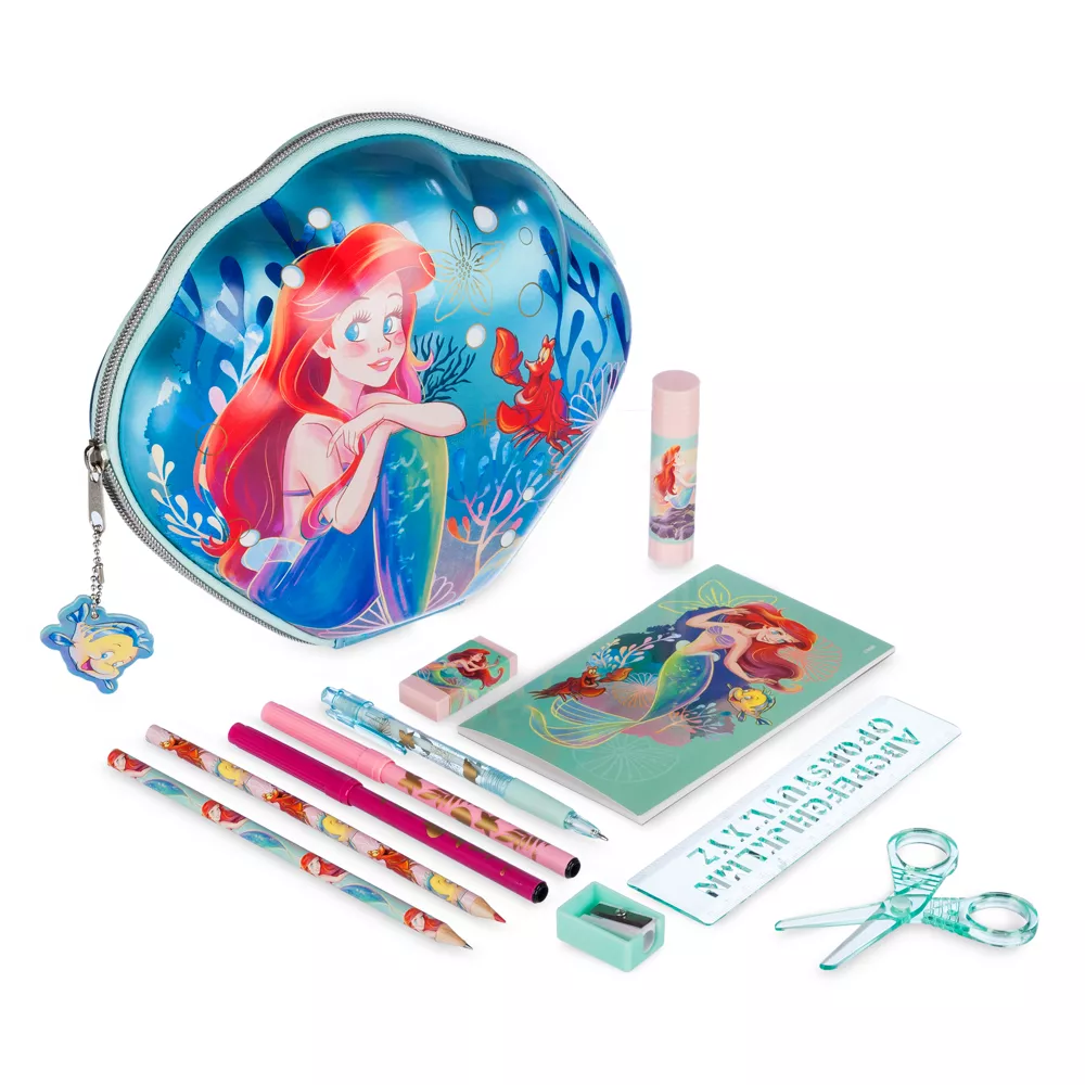 Disney Store Kit De Fournitures Zippé Ariel, La Petite Sirène 1 Disney Store Kit De Fournitures Zippé Ariel, La Petite Sirène