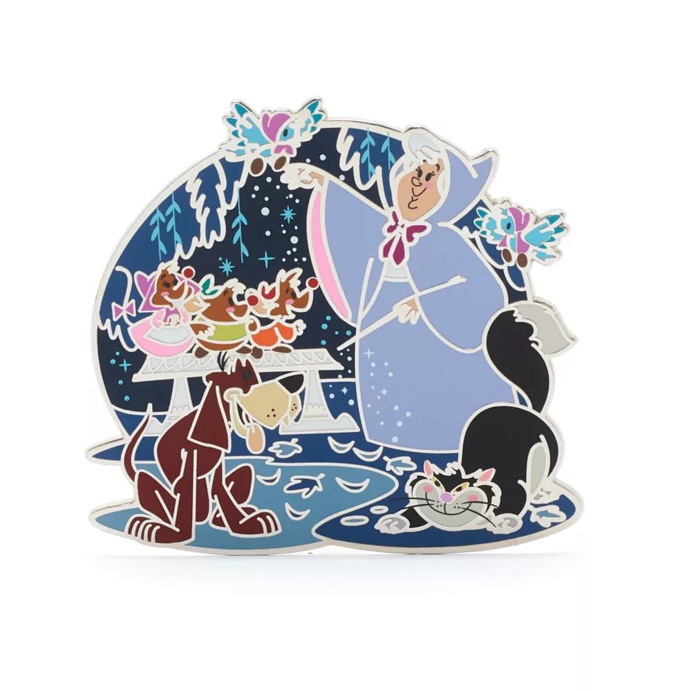 Disney Store Pin's Marraine La Bonne Fée Et Ses Amis, Cendrillon 1 Disney Store Pin's Marraine La Bonne Fée Et Ses Amis, Cendrillon