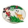 Disney Store Pin's Mickey Et Pluto En édition Limitée Pour Les Fêtes