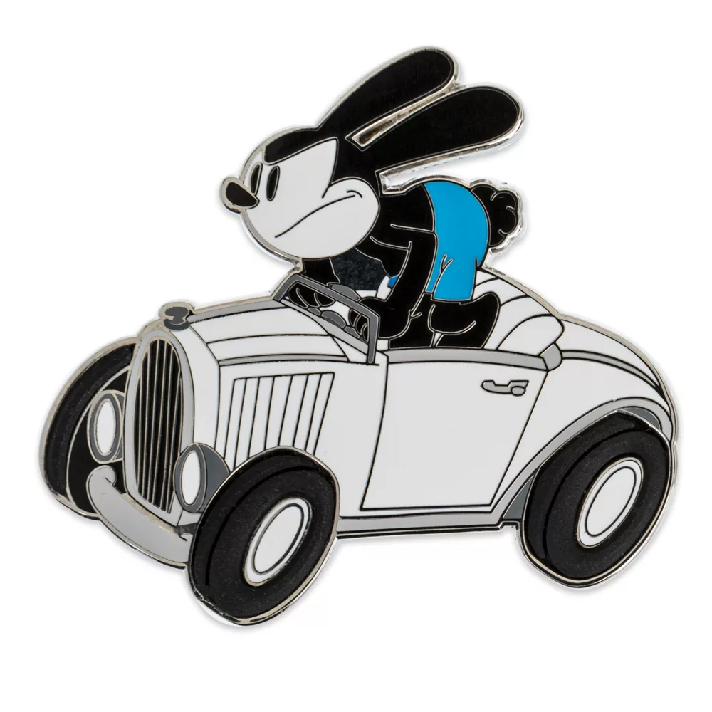 Pin's Oswald Le Lapin Chanceux En Voiture Disney100 1 Pin's Oswald Le Lapin Chanceux En Voiture Disney100