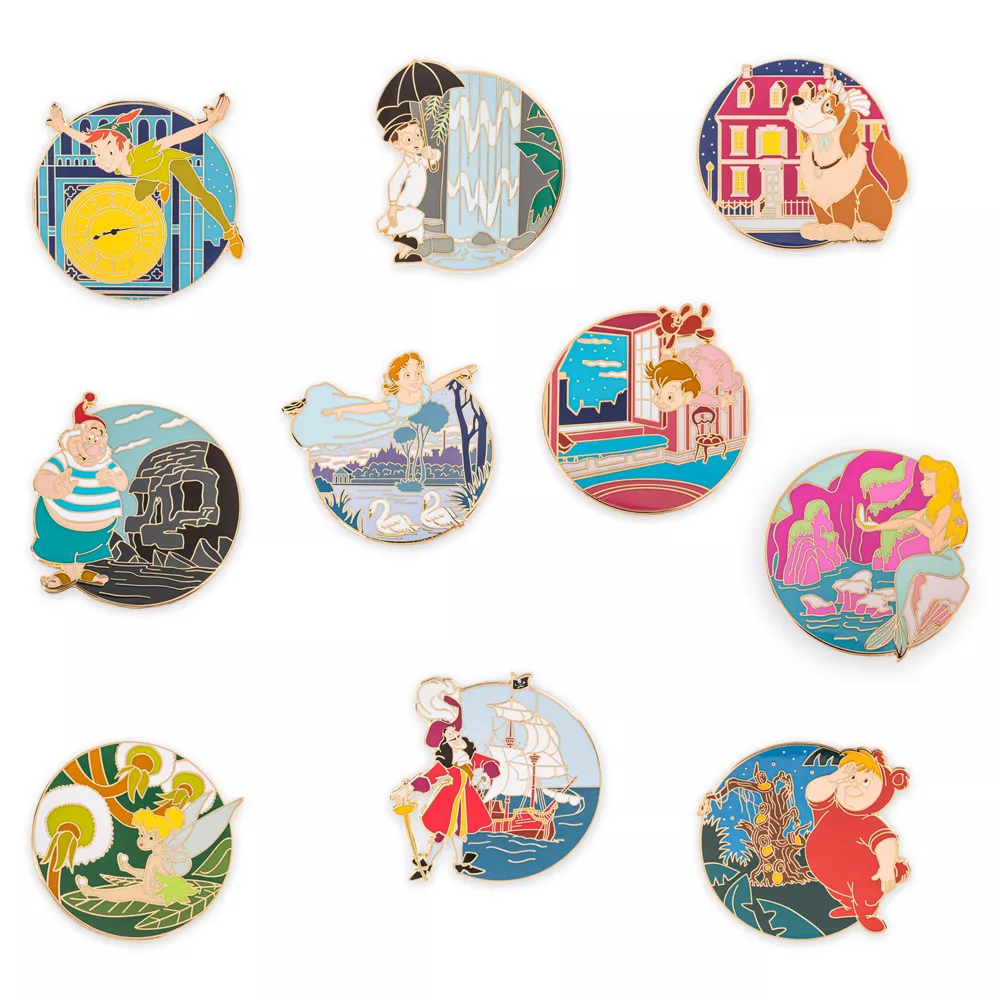 Disney Store Ensemble De Pin's Mystère Peter Pan En édition Limitée 70e anniversaire 1 Disney Store Ensemble De Pin's Mystère Peter Pan En édition Limitée 70e anniversaire