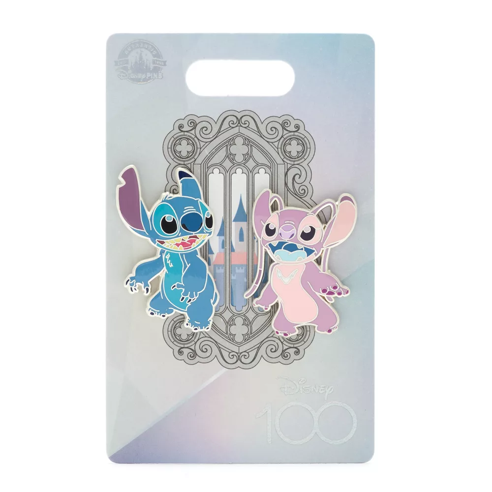 Ensemble De Pin's Stitch Et Angel Disney100 Eras, Lilo & Stitch 4 Ensemble De Pin's Stitch Et Angel Disney100 Eras, Lilo & Stitch – Image 4